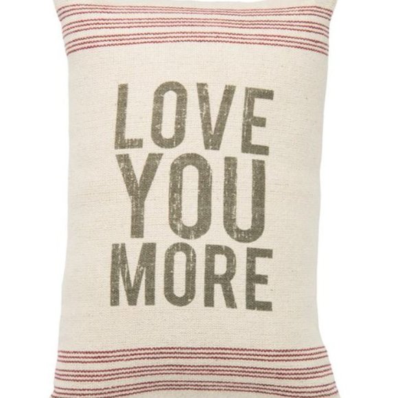 Linen Love You More Pillow Primitives by Kathy - Picture 2 of 4